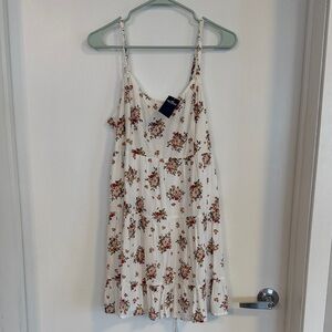 Hollister White Floral Dress